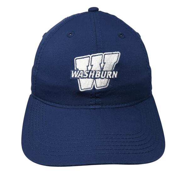 Washburn Strapback Hat Blue One Size Adjustable Embroidered Legacy - Picture 1 of 10